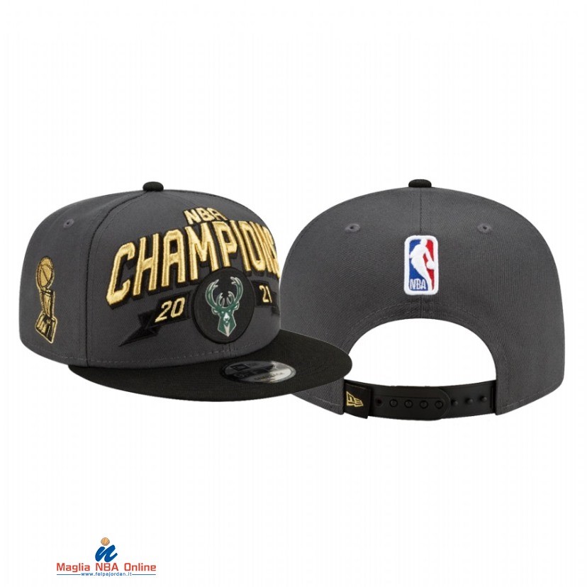 Milwaukee Bucks NBA Finales Champions Grigio 2021