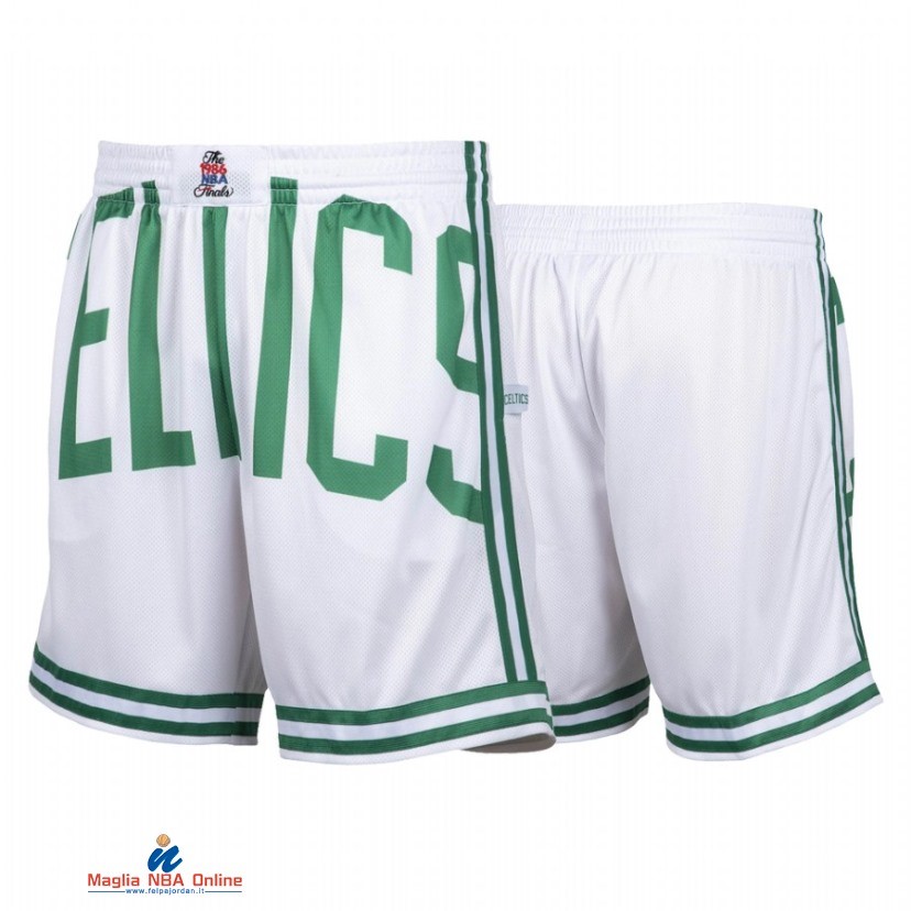 Pantaloni Basket Boston Celtics Bianco 1986