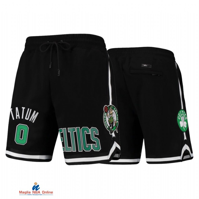 Pantaloni Basket Boston Celtics NO.0 Jayson Tatum Verde Nero 2021