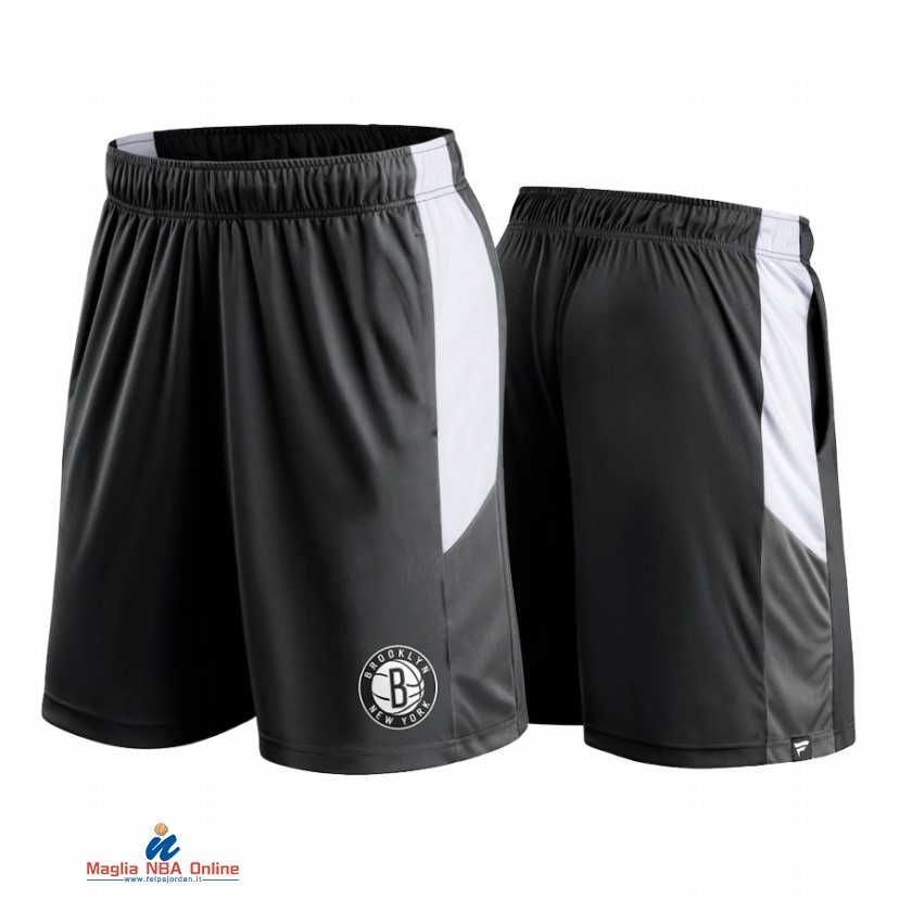 Pantaloni Basket Brooklyn Negro Bianco 2021