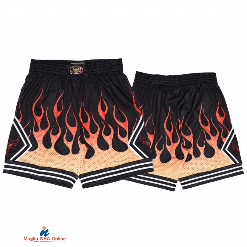 Pantaloni Basket Chicago Bulls Arancia 1996-97