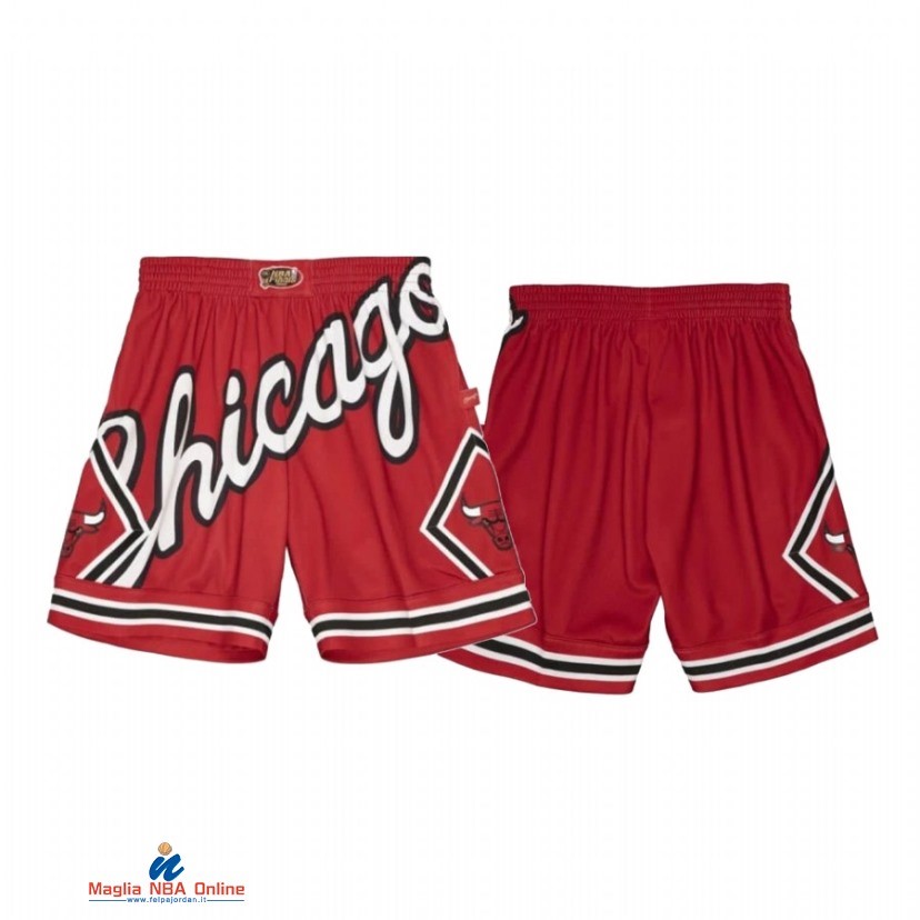 Pantaloni Basket Chicago Bulls Bianco Rosso Throwback 2021