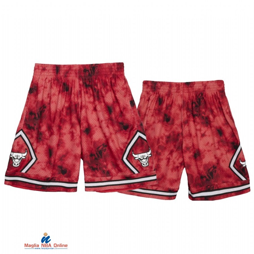 Pantaloni Basket Chicago Bulls Borgogna Throwback 2021