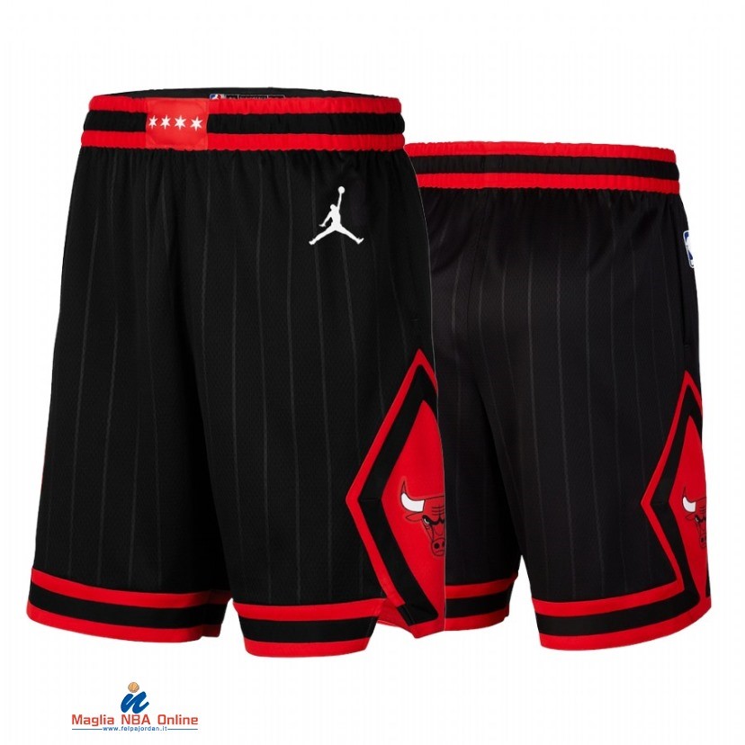 Pantaloni Basket Chicago Bulls Nero Association 2021