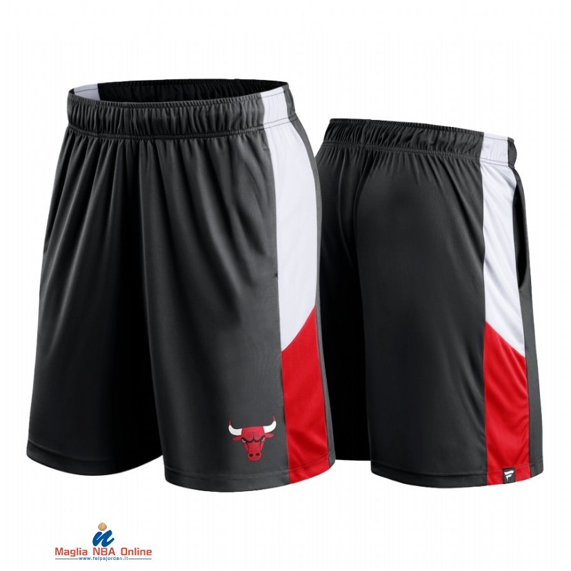 Pantaloni Basket Chicago Bulls Nero Bianco 2021