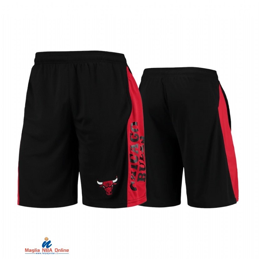 Pantaloni Basket Chicago Bulls Nero Borgogna 2021