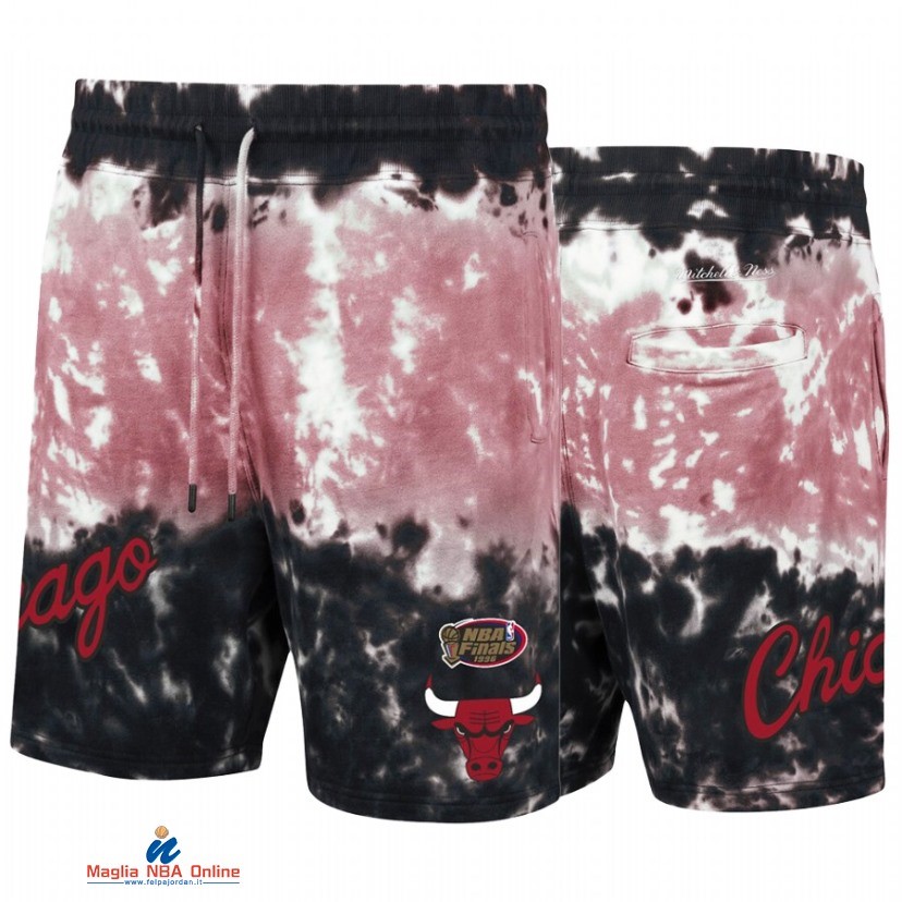 Pantaloni Basket Chicago Bulls Nero Rosa Hardwood Classics 2021