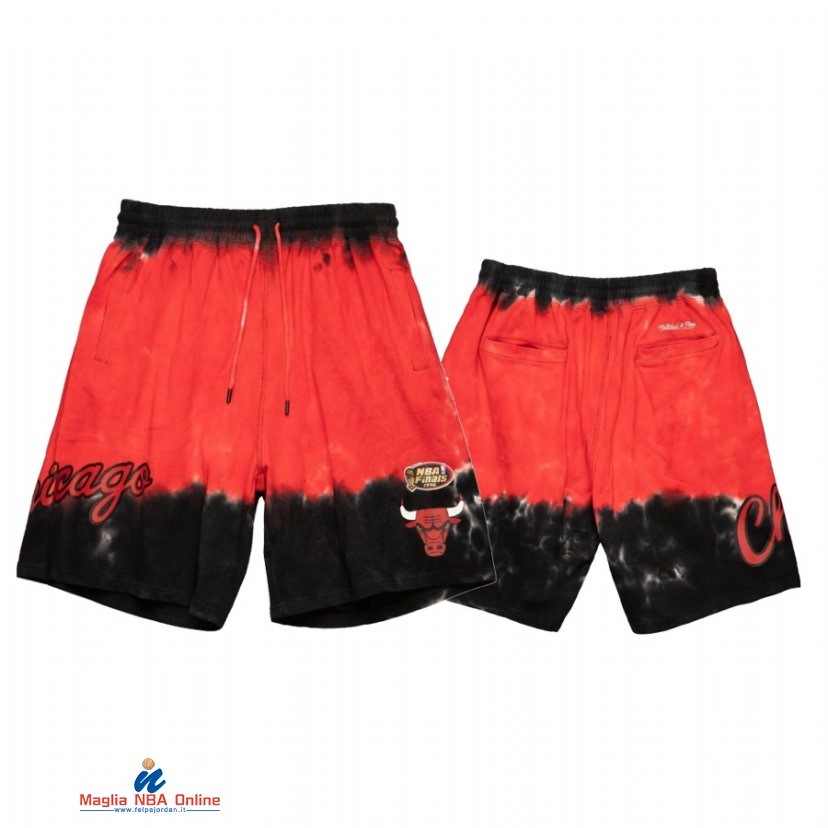 Pantaloni Basket Chicago Bulls Rosso Bianco 2021