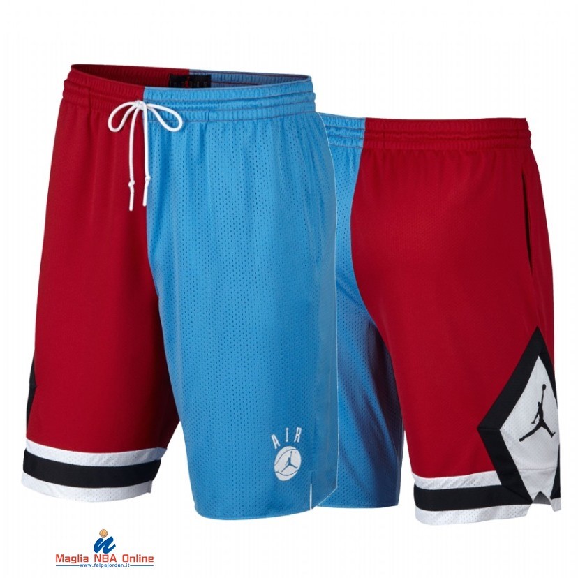 Pantaloni Basket Chicago Bulls Rosso Blu 2021