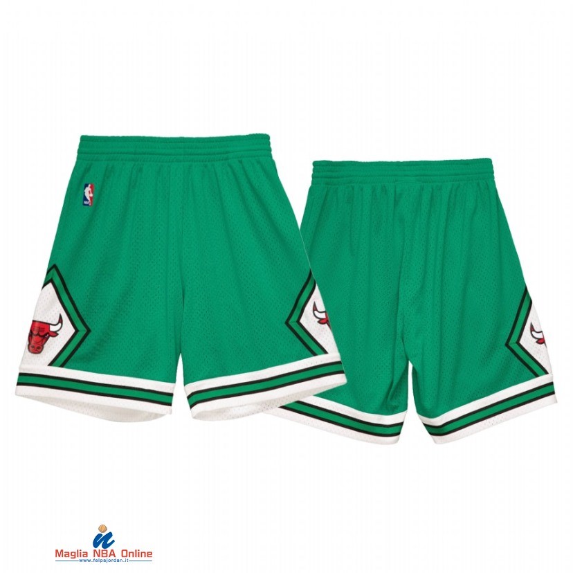 Pantaloni Basket Chicago Bulls Verde Bianco 2021