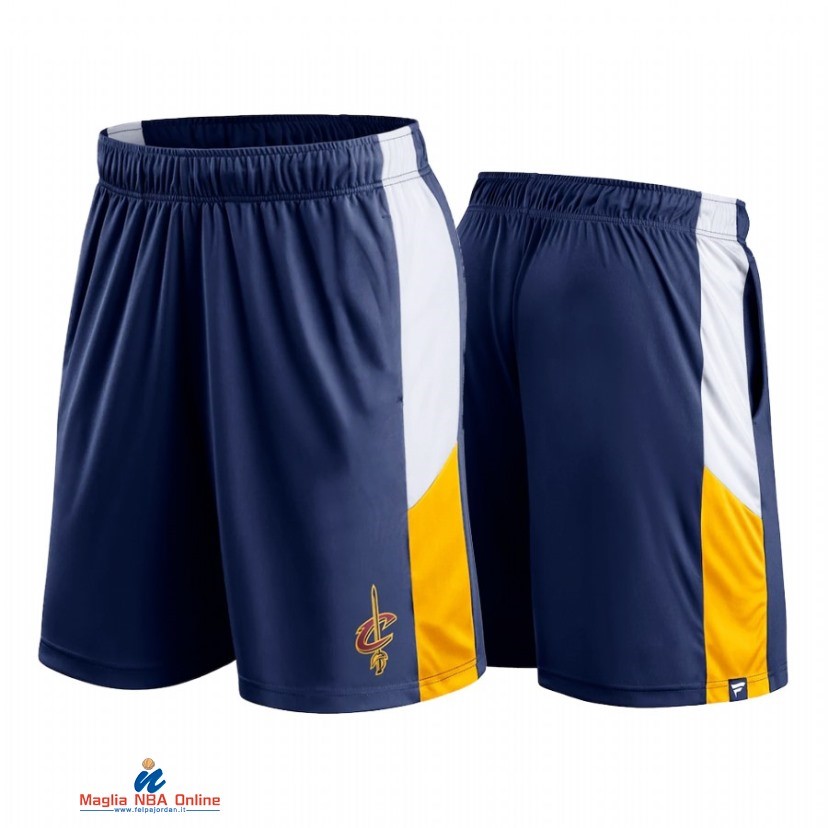 Pantaloni Basket Cleveland Cavaliers Blu Bianco 2021