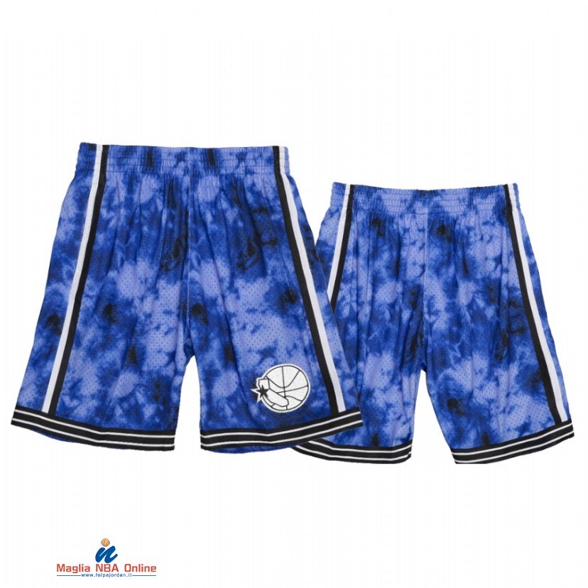 Pantaloni Basket Golden State Warriors Blu Bianco Throwback 2021