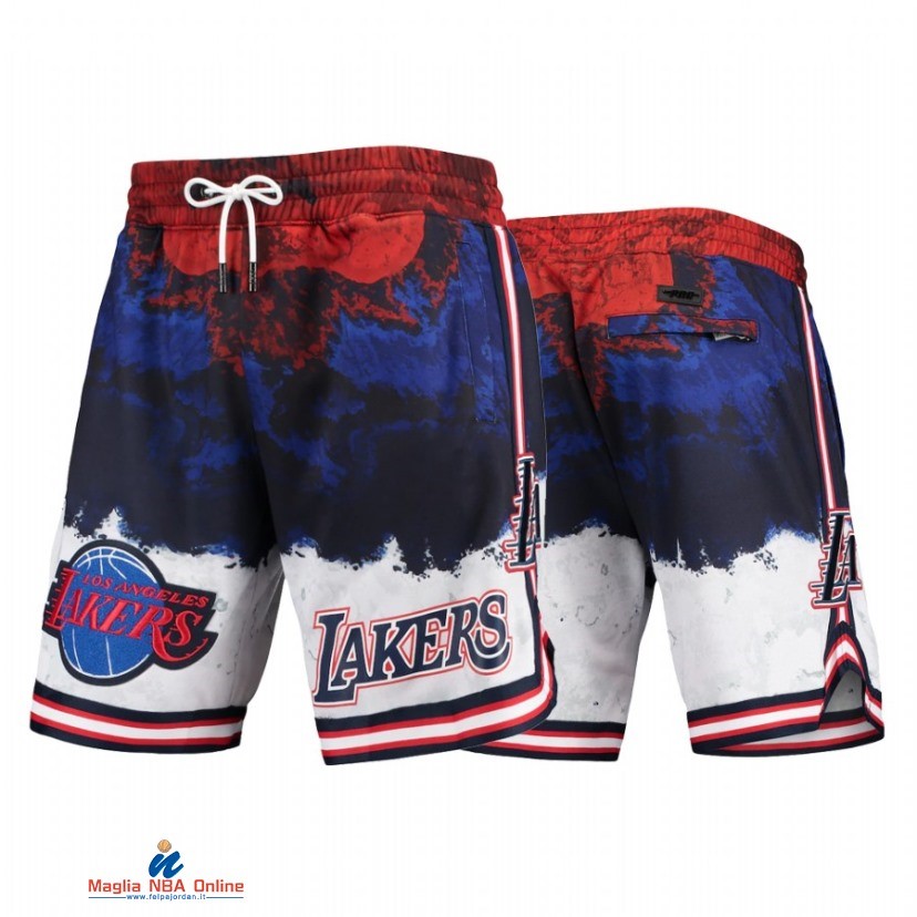 Pantaloni Basket Los Angeles Lakers Bianco Blu 2021