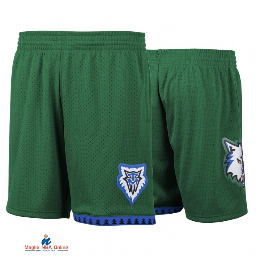 Pantaloni Basket Minnesota Timberwolves Verde Hardwood Classics 2021