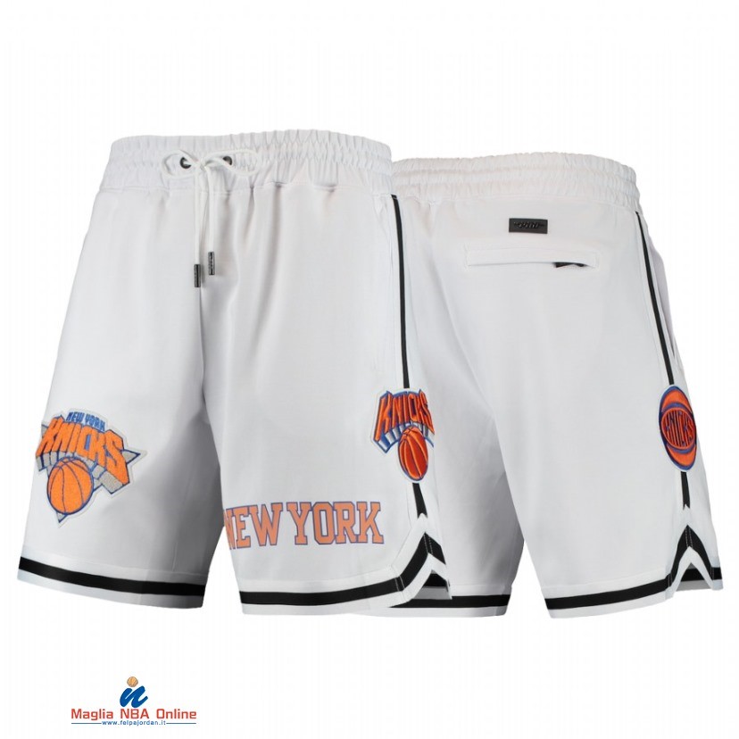 Pantaloni Basket New York Knicks Bianco 2021