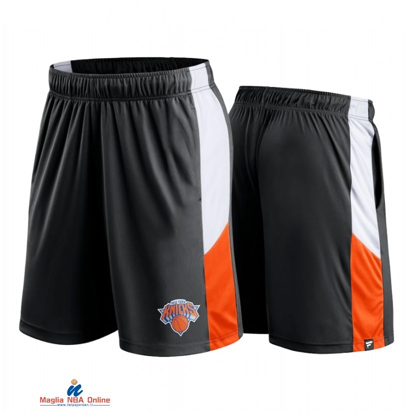 Pantaloni Basket New York Knicks Rosso Nero 2021