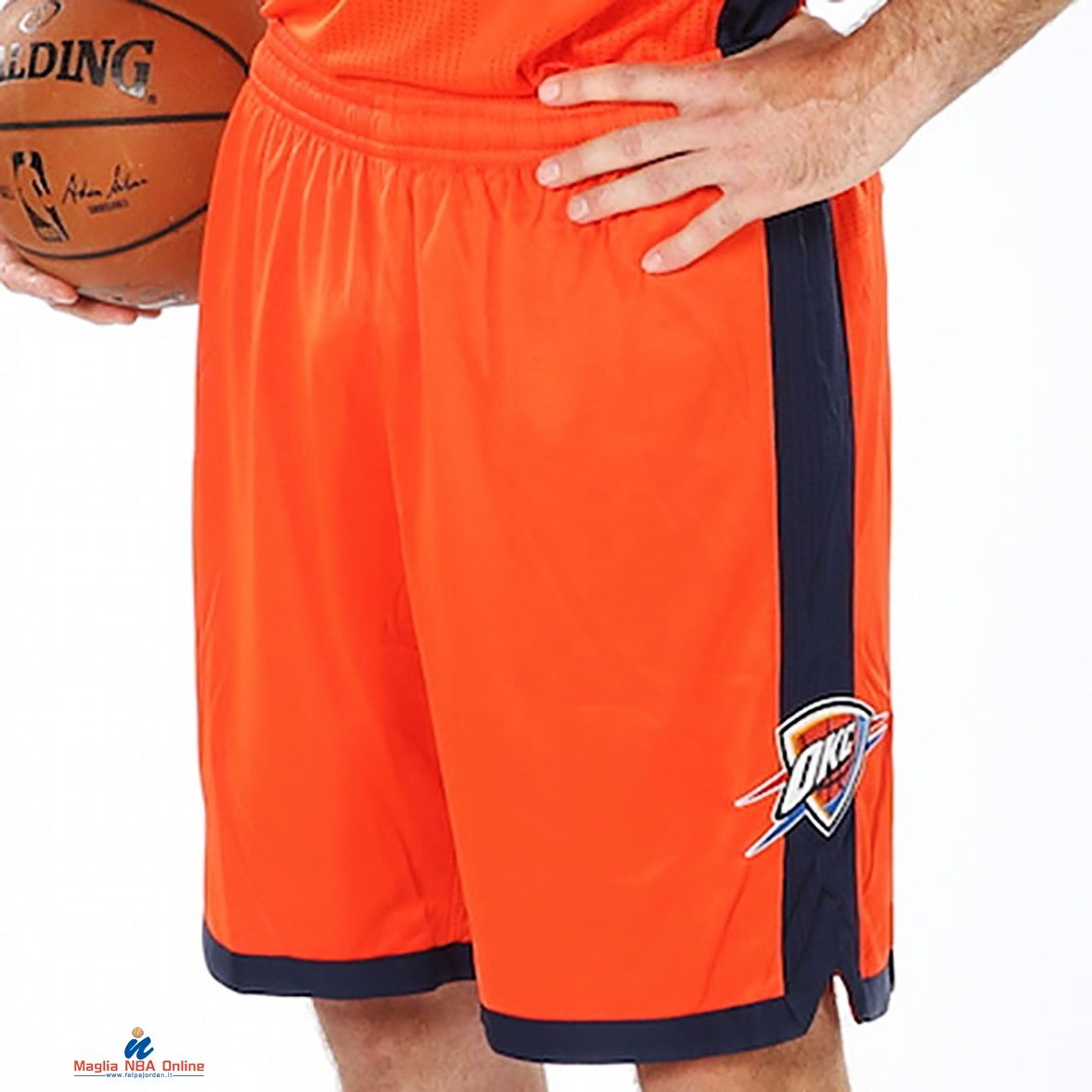 Pantaloni Basket Oklahoma City Thunder Arancia 2021