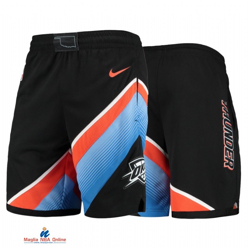 Pantaloni Basket Oklahoma City Thunder Nero 2021