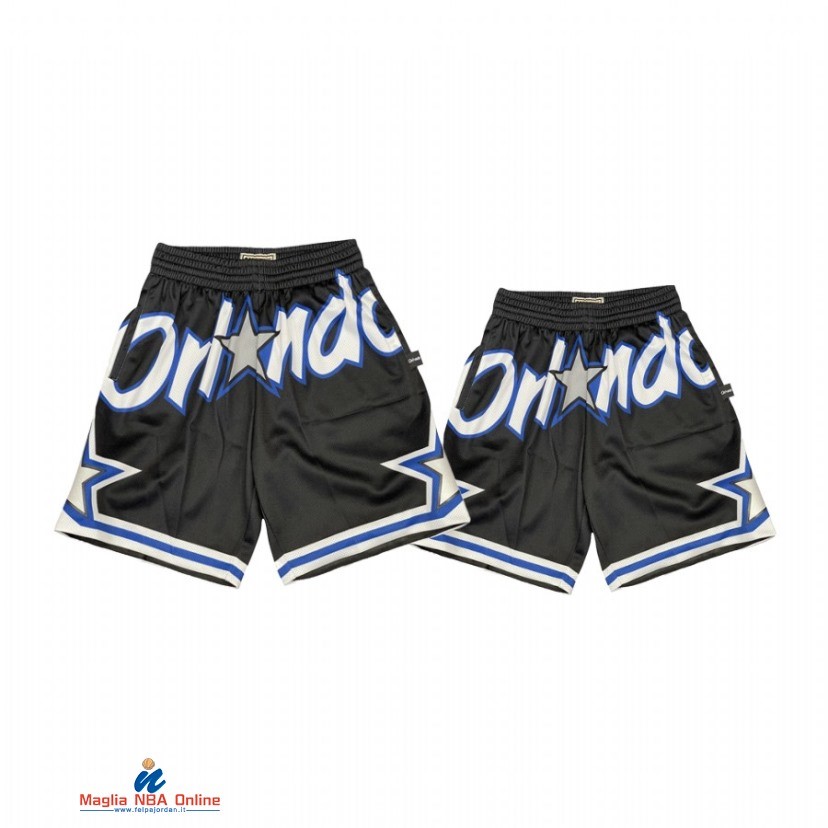 Pantaloni Basket Orlando Magic Nero Retro 2021