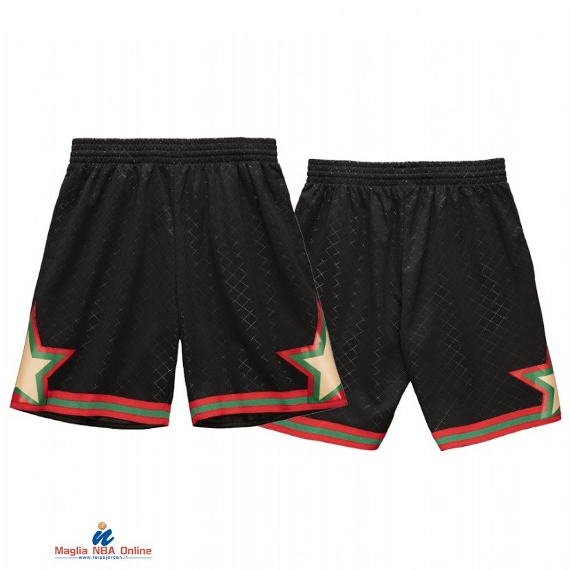 Pantaloni Basket Orlando Magic Nero Rosso Hardwood Classics 2021