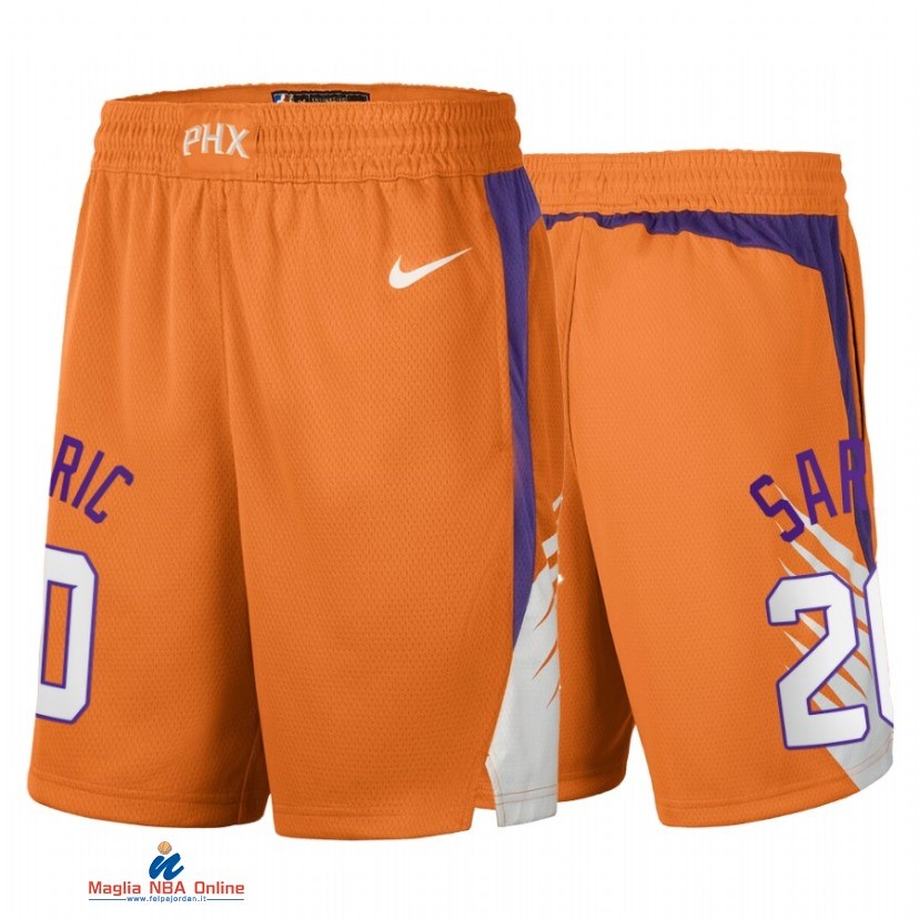 Pantaloni Basket Phoenix Suns NO.20 Dario Saric Arancia