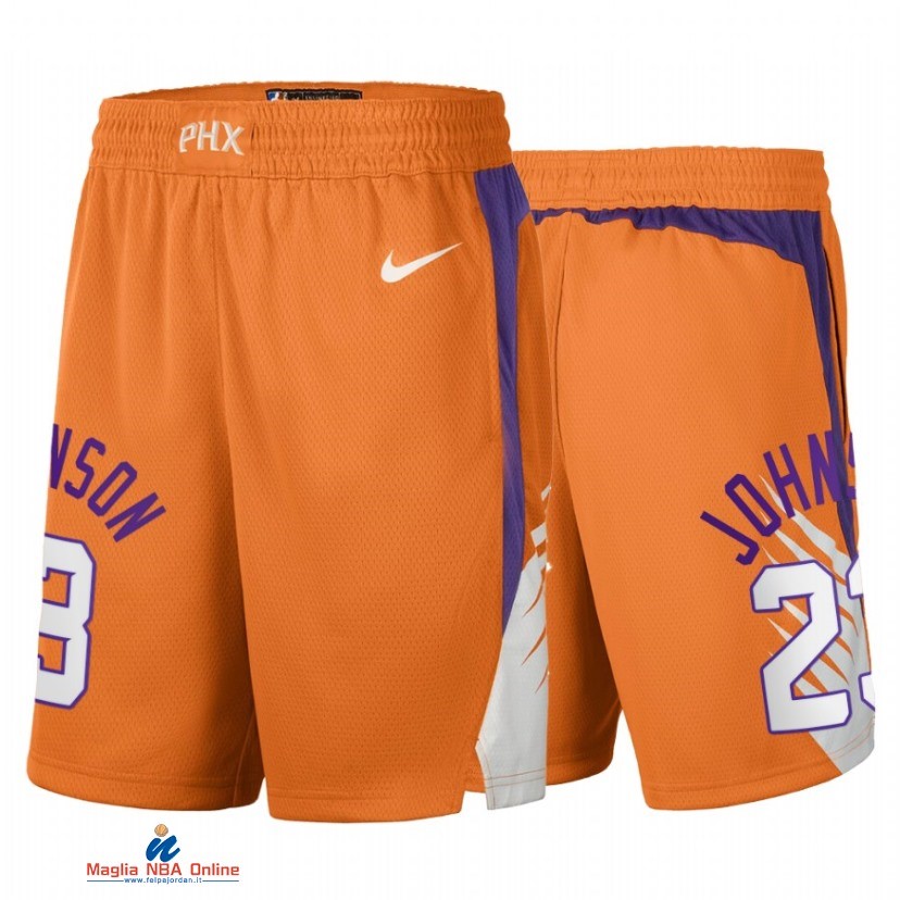 Pantaloni Basket Phoenix Suns NO.23 Cameron Johnson Arancia