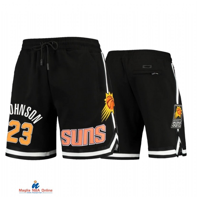 Pantaloni Basket Phoenix Suns NO.23 Cameron Johnson Nero