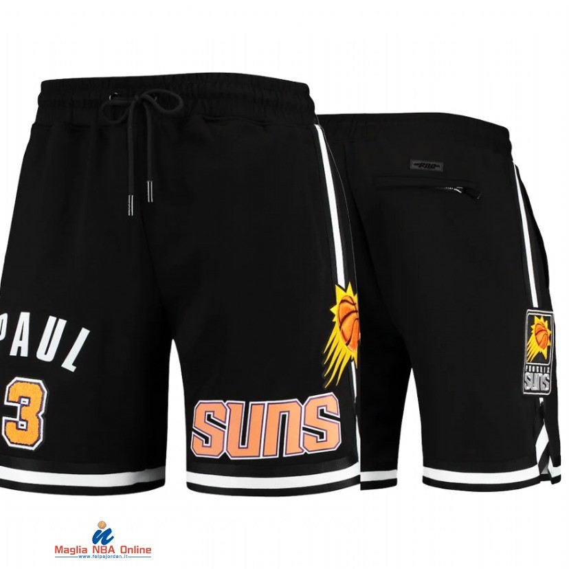 Pantaloni Basket Phoenix Suns NO.3 Chris Paul Nero 2021