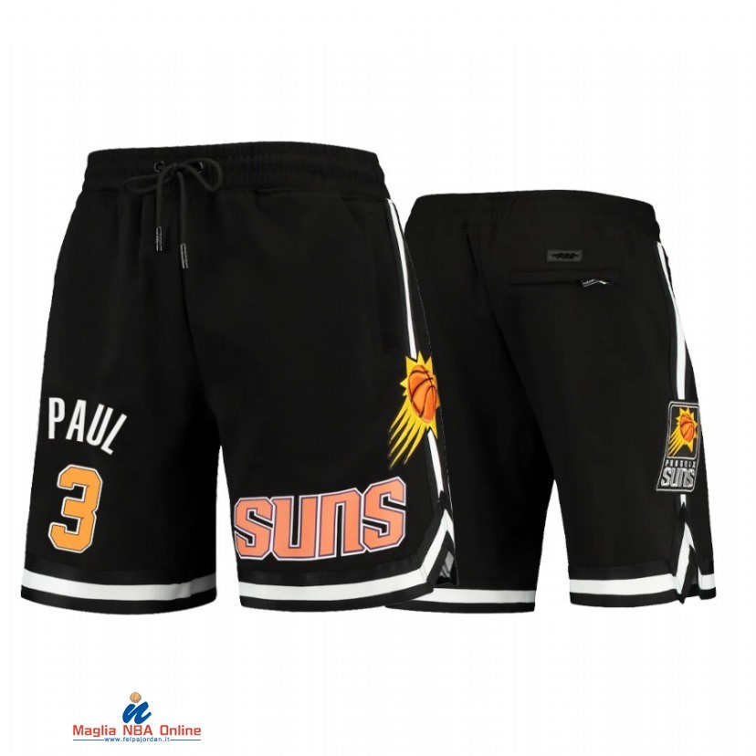 Pantaloni Basket Phoenix Suns NO.3 Chris Paul Nero