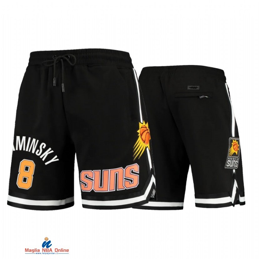 Pantaloni Basket Phoenix Suns NO.8 Frank Kaminsky Nero