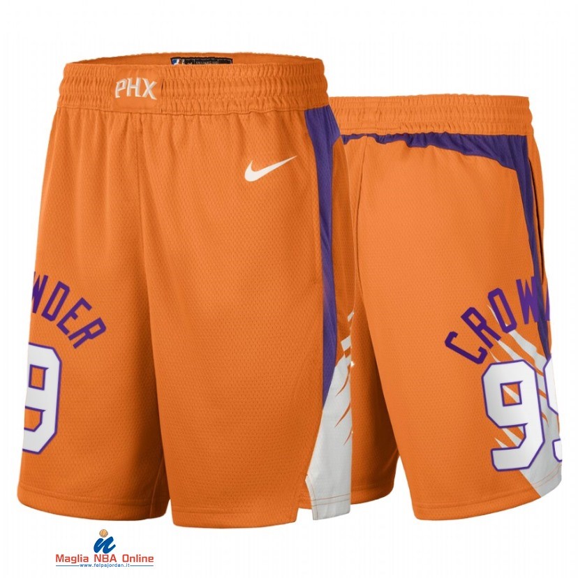 Pantaloni Basket Phoenix Suns NO.99 Jae Crowder Arancia