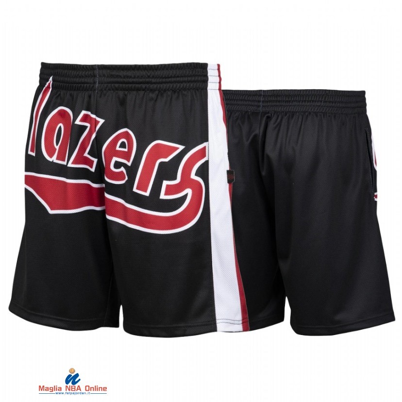 Pantaloni Basket Portland Trail Blazers Nero Hardwood Classics 2021