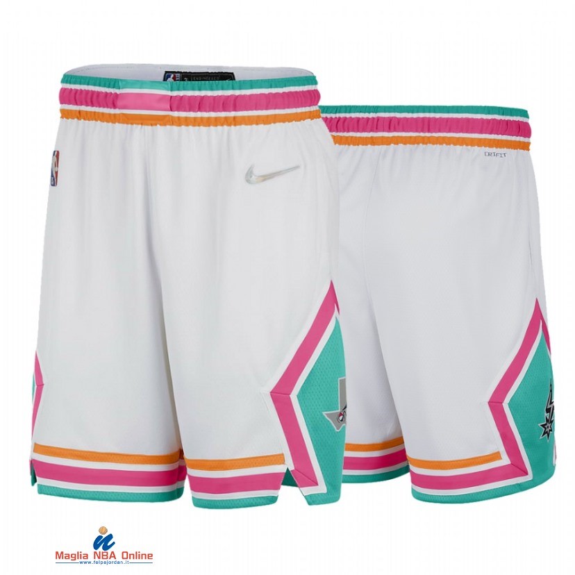 Pantaloni Basket San Antonio Spurs Bianco 2021-22