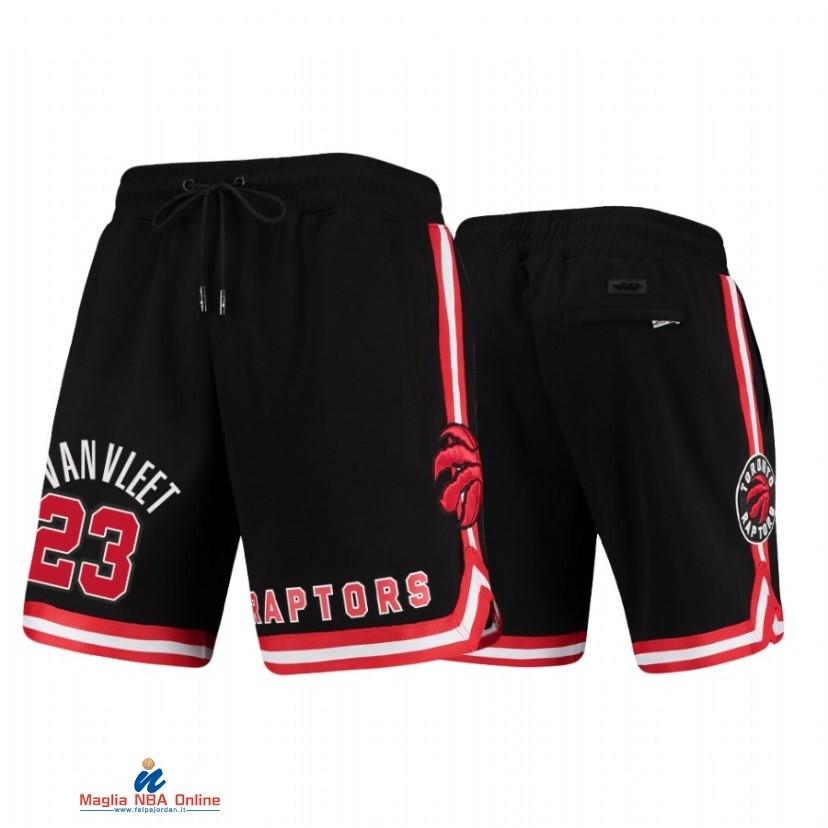 Pantaloni Basket Toronto Raptors NO.23 Fred VanVleet Nero