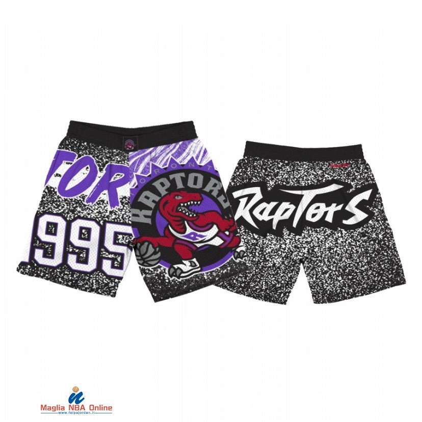 Pantaloni Basket Toronto Raptors Nero Porpora Throwback 2021