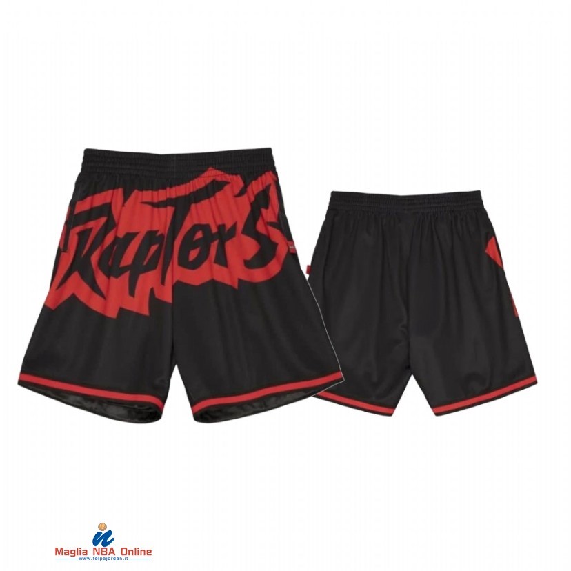 Pantaloni Basket Toronto Raptors Rosso Nero Throwback 2021