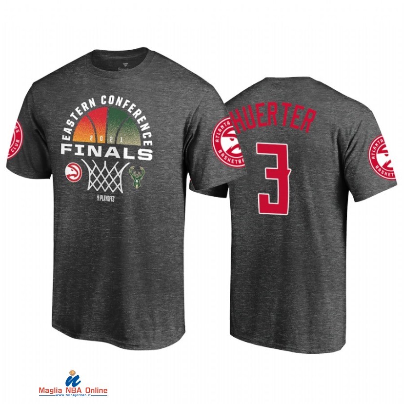 T-Shirt Atlanta Hawks NO.3 Kevin Huerter Carbone 2021