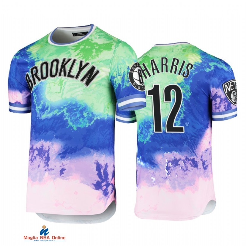 T-Shirt Brooklyn Nets NO.12 Joe Harris Rosa 2021