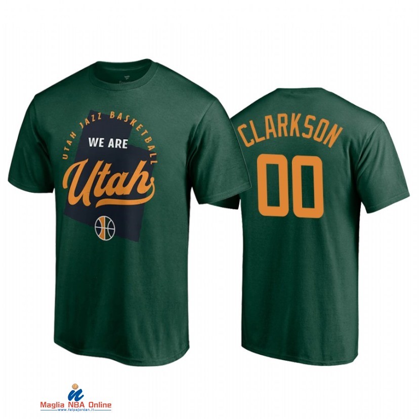 T-Shirt Utah Jazz NO.00 Jordan Clarkson Verde 2021