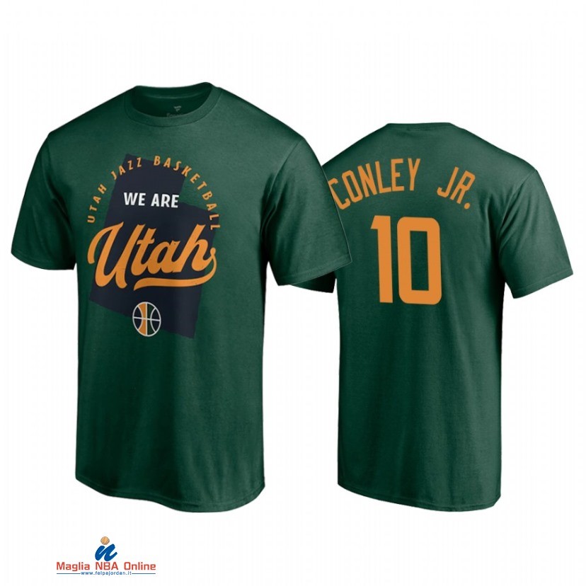 T-Shirt Utah Jazz NO.10 Mike Conley Jr. Verde 2021