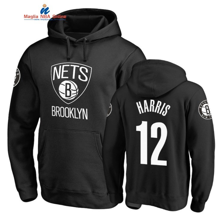 Felpe Con Cappuccio NBA Brooklyn Nets #12 Joe Harris Nero 2022 Acquista