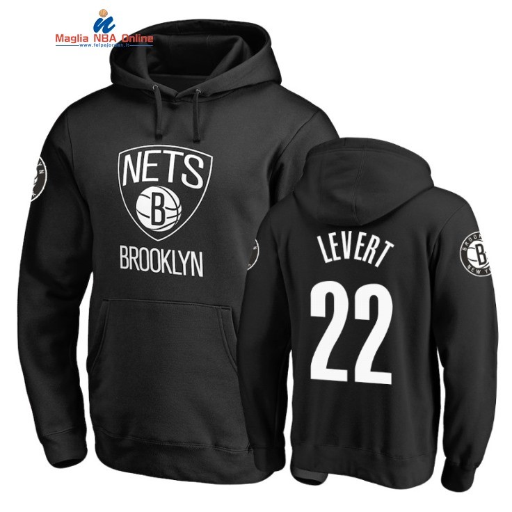 Felpe Con Cappuccio NBA Brooklyn Nets #22 Caris LeVert Nero 2022 Acquista