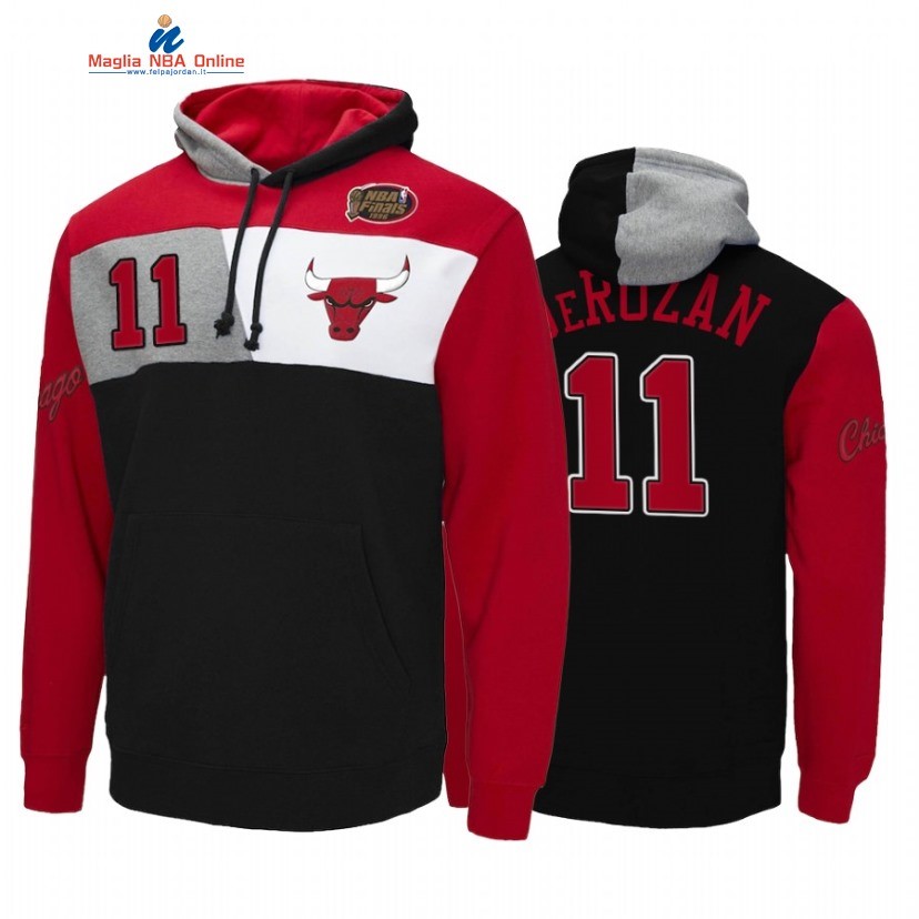 Felpe Con Cappuccio NBA Chicago Bulls #11 DeMar DeRozan Nero 1996 Acquista