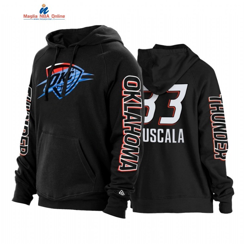 Felpe Con Cappuccio NBA Oklahoma City Thunder #33 Mike Muscala Nero Città 2022 Acquista