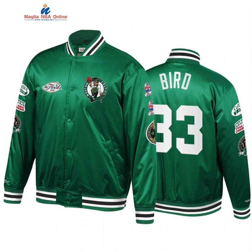 Giacca NBA Boston Celtics #33 Larry Bird Verde Throwback 2022 Acquista