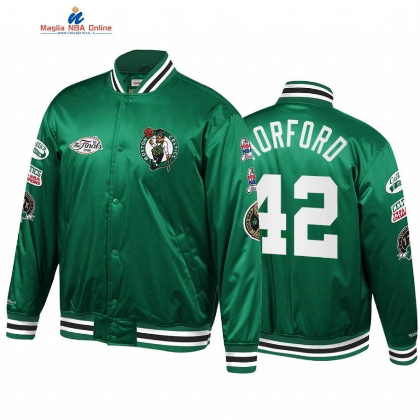 Giacca NBA Boston Celtics #42 Al Horford Verde Throwback 2022 Acquista