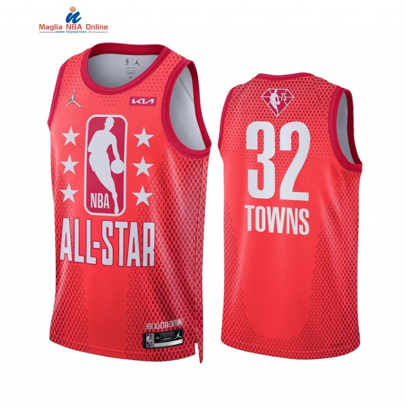 Maglia NBA 2022 All Star #32 Karl Anthony Towns Rosso Acquista