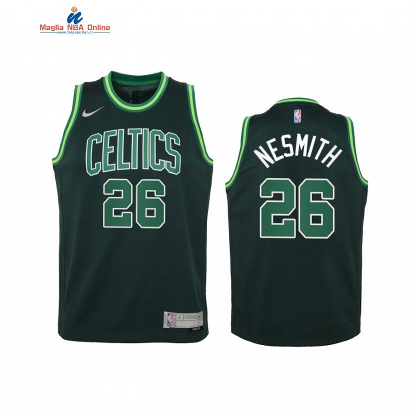 Maglia NBA Bambino Boston Celtics #26 Aaron Nesmith Verde Earned Edition 2021 Acquista