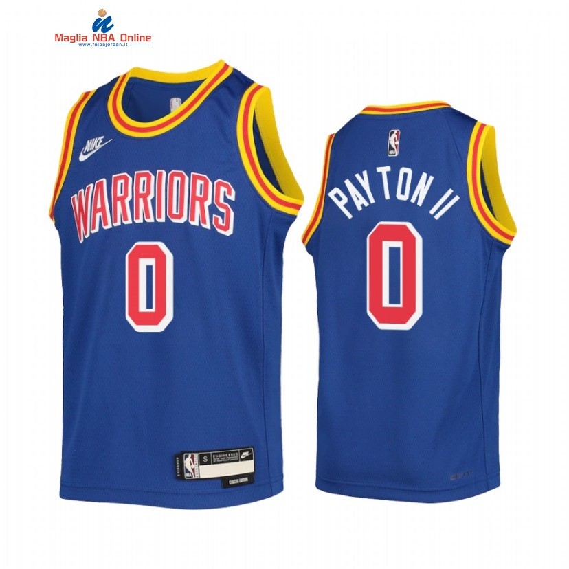 Maglia NBA Bambino Golden State Warriors #0 Gary Payton II 75th Reale Classic 2022-23 Acquista