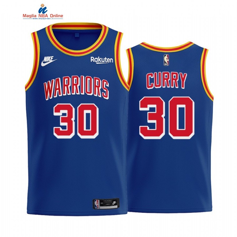 Maglia NBA Bambino Golden State Warriors #30 Stephen Curry 75th Reale Classic 2022-23 Acquista